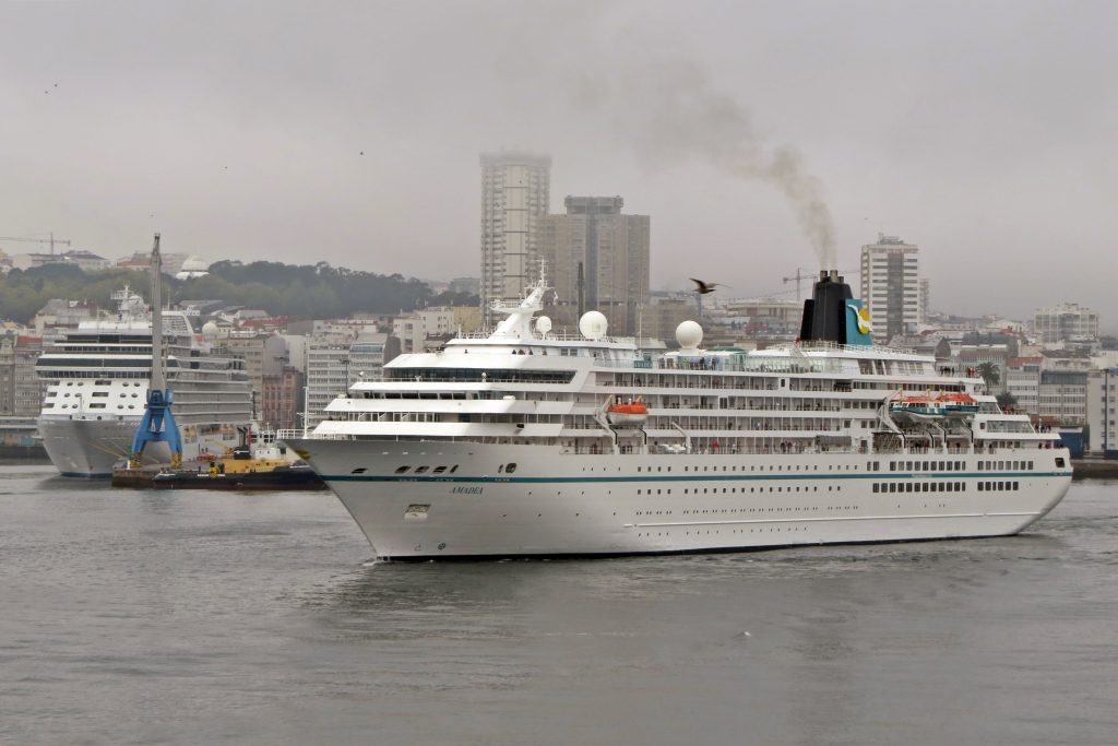 Tres cruceros en A Coruña
